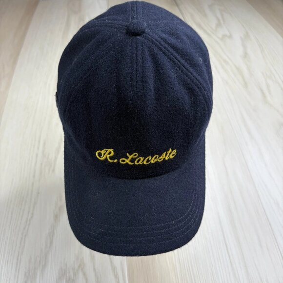 Lacoste Mens Navy Blue Classic Logo Embroidered Adjustable Baseball Hat Cap OS - Picture 1 of 8